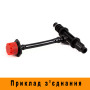 Тройник для микротрубки 8*11 с переходом на микротрубку 4*7 мм