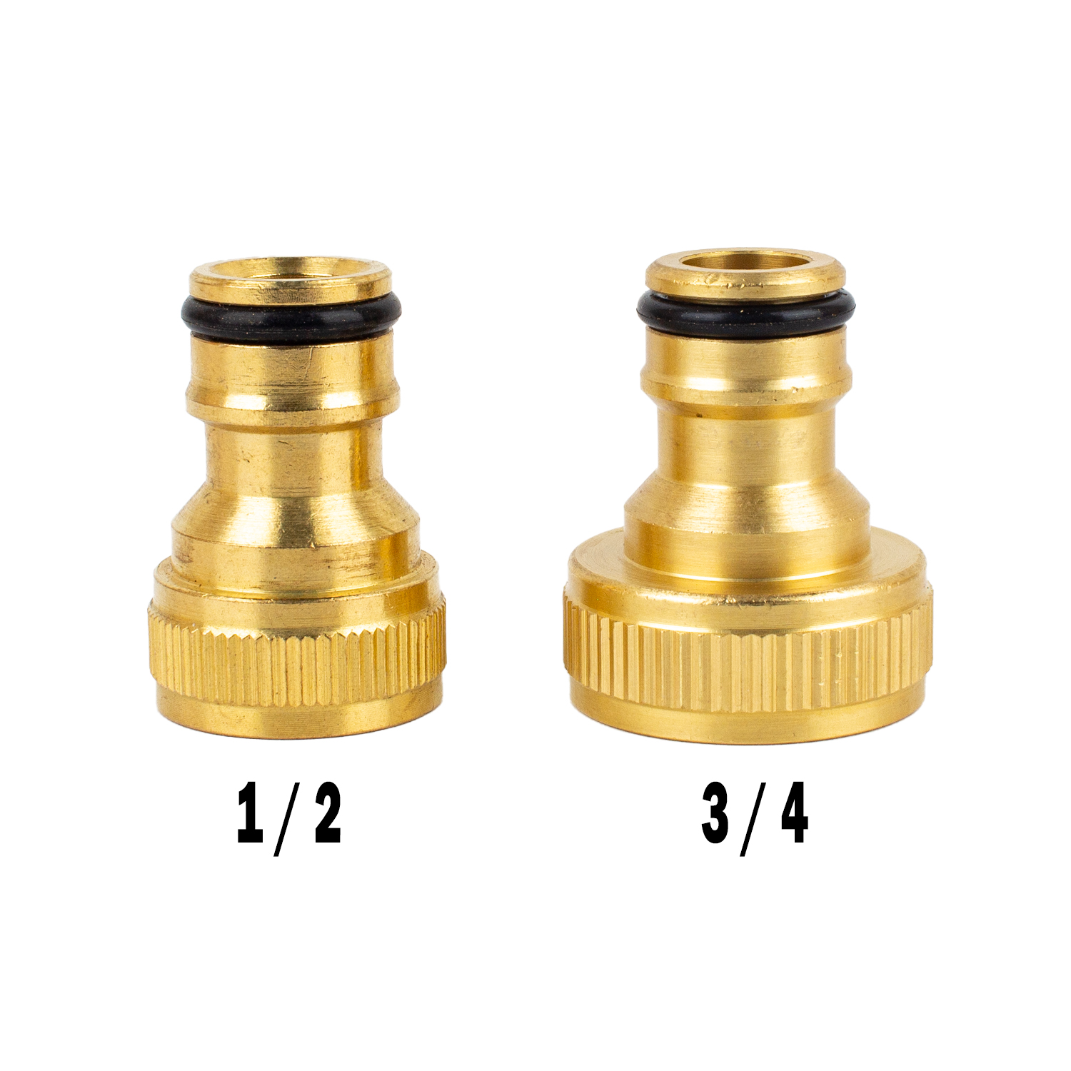 Латунний адаптер для конекторів 1/2" з внутрішнім різьбленням 1/2"