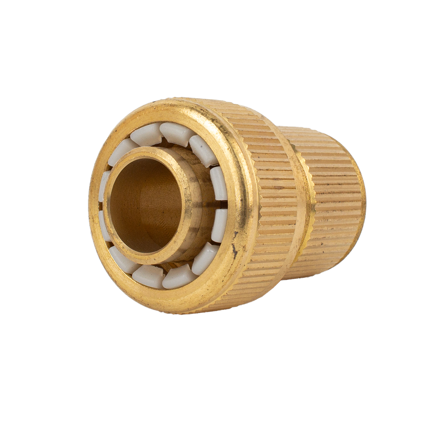 Латунный коннектор 1/2" для шланга 3/4" – надежное соединение для полива