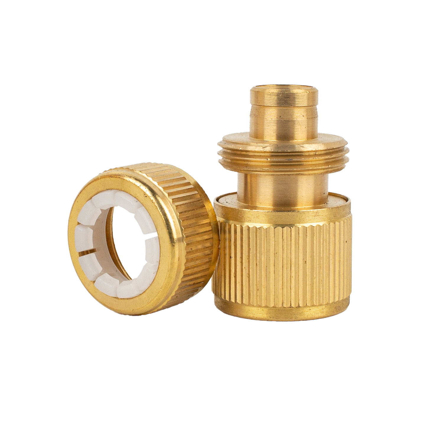Латунный коннектор 1/2" для шланга 1/2" – надежное соединение для полива