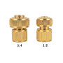 Латунный коннектор 1/2" для шланга 3/4" – надежное соединение для полива