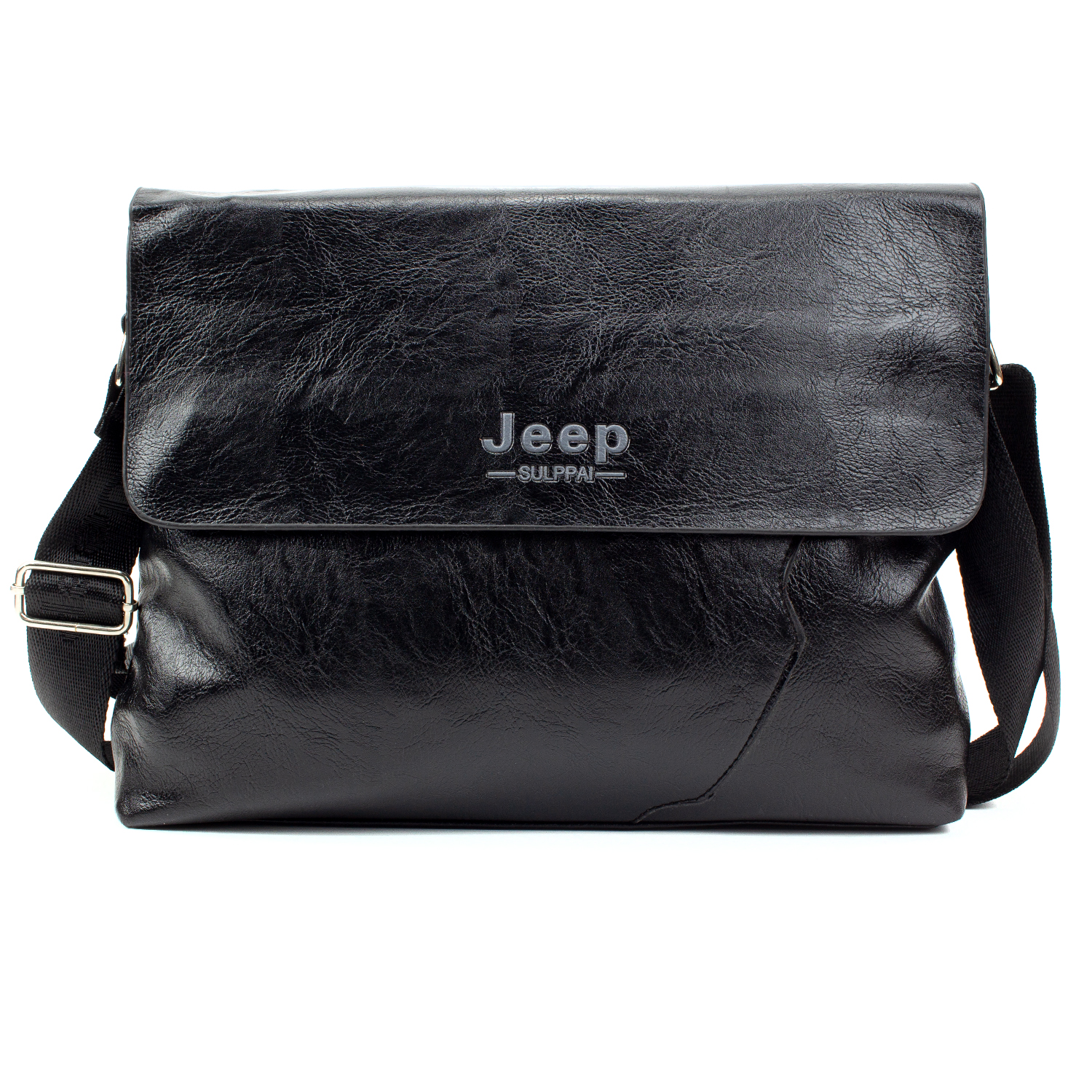 Мужская сумка мессенджер Jeep JP2001, черная