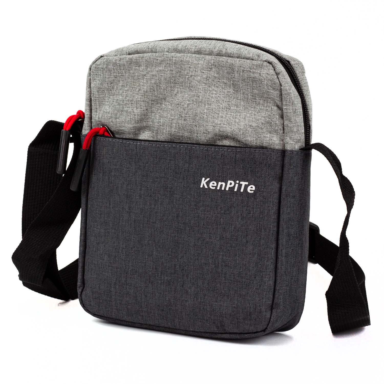 Чоловіча сумка через плече KenPite M-002 сіра