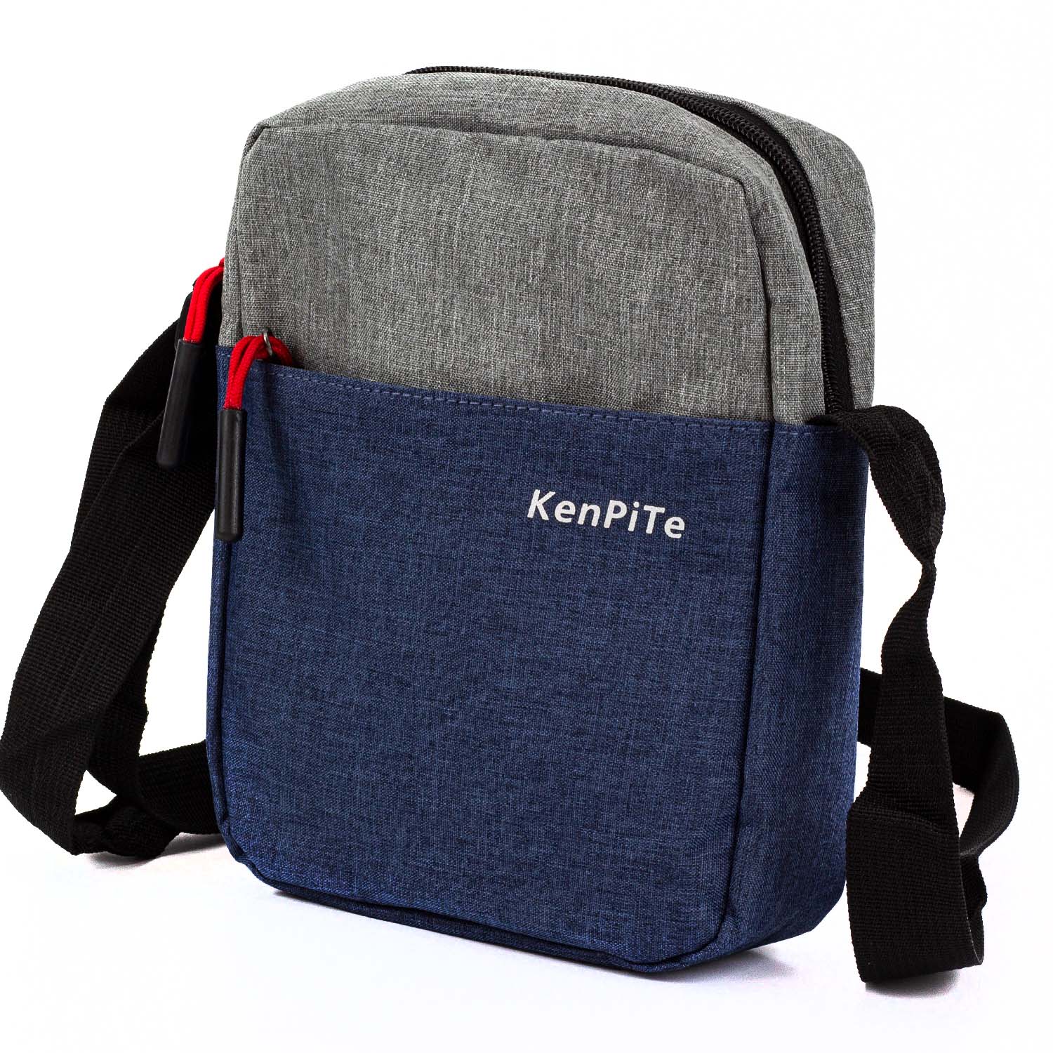 Чоловіча сумка через плече KenPite M-003 синя
