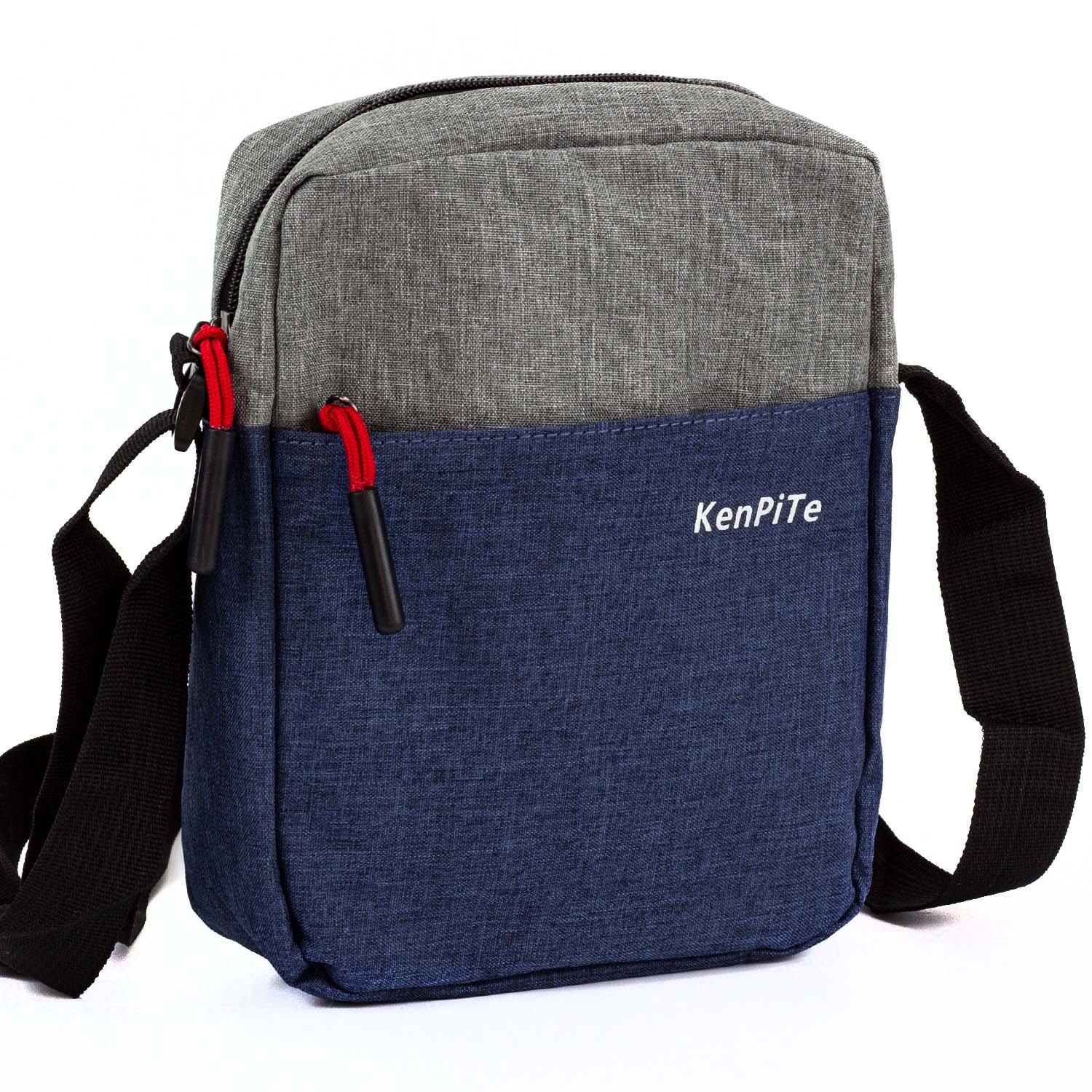 Чоловіча сумка через плече KenPite M-003 синя