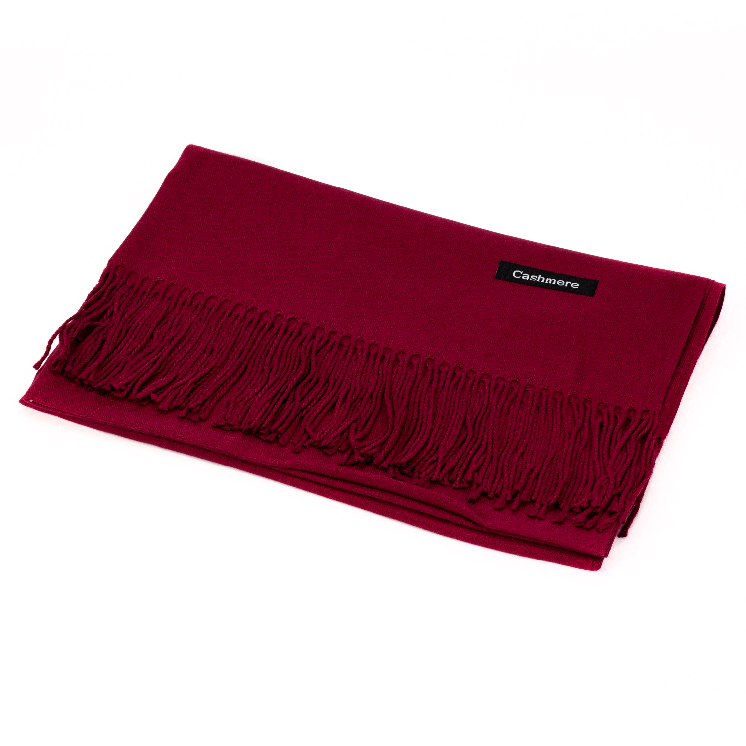 Уценка! Женский кашемировый шарф LuxWear DEF-S47007 бордовый