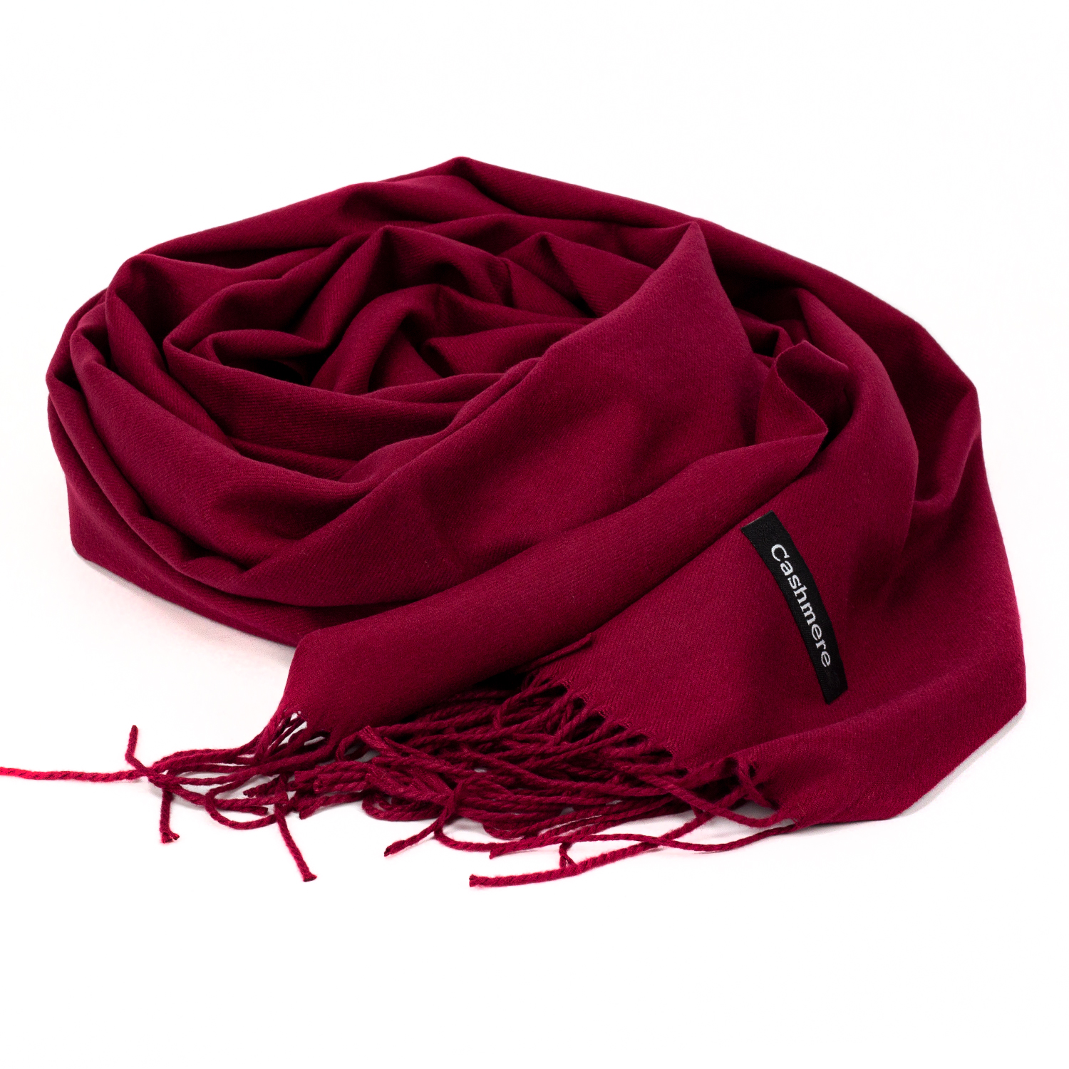 Уценка! Женский кашемировый шарф LuxWear DEF-S47007 бордовый