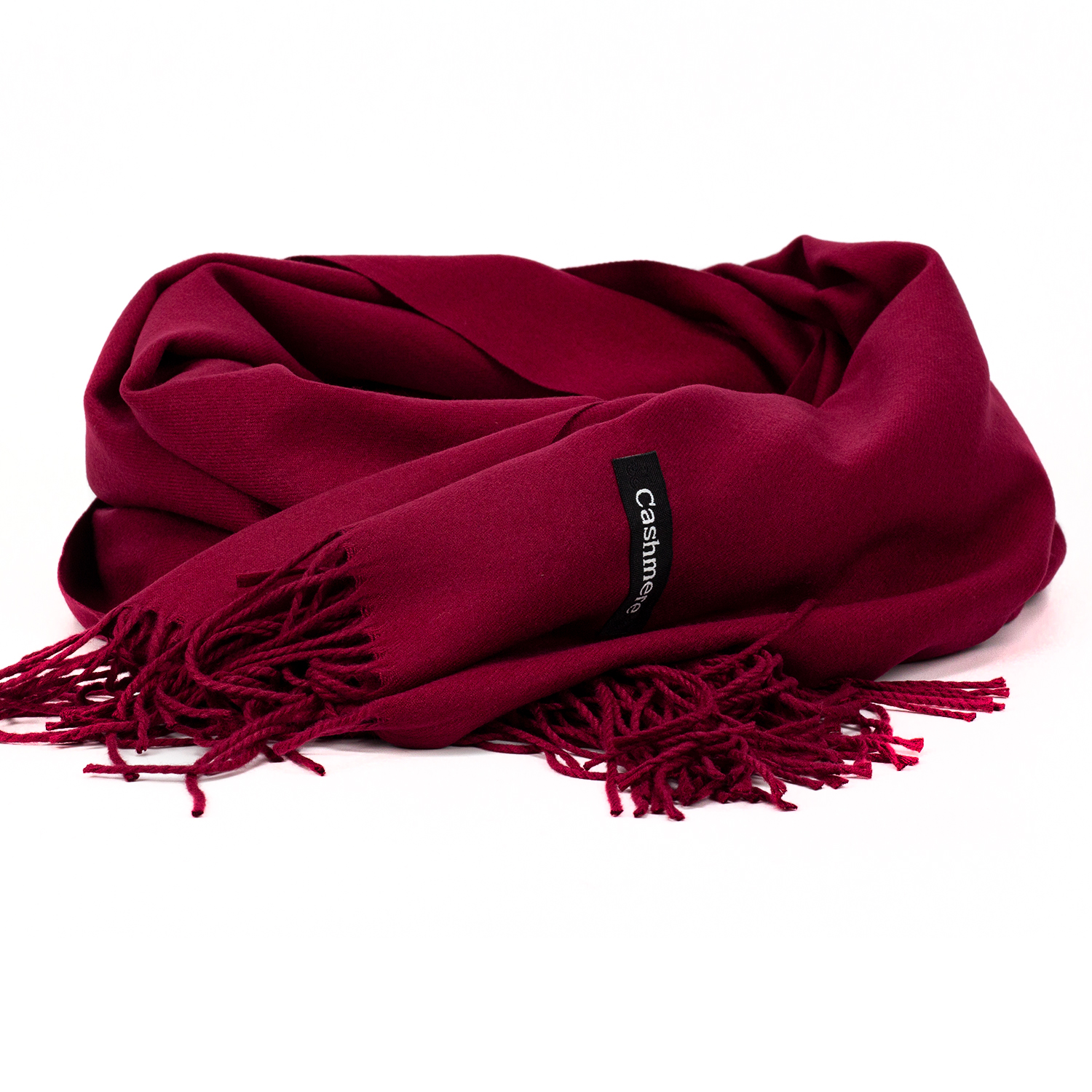 Уценка! Женский кашемировый шарф LuxWear DEF-S47007 бордовый