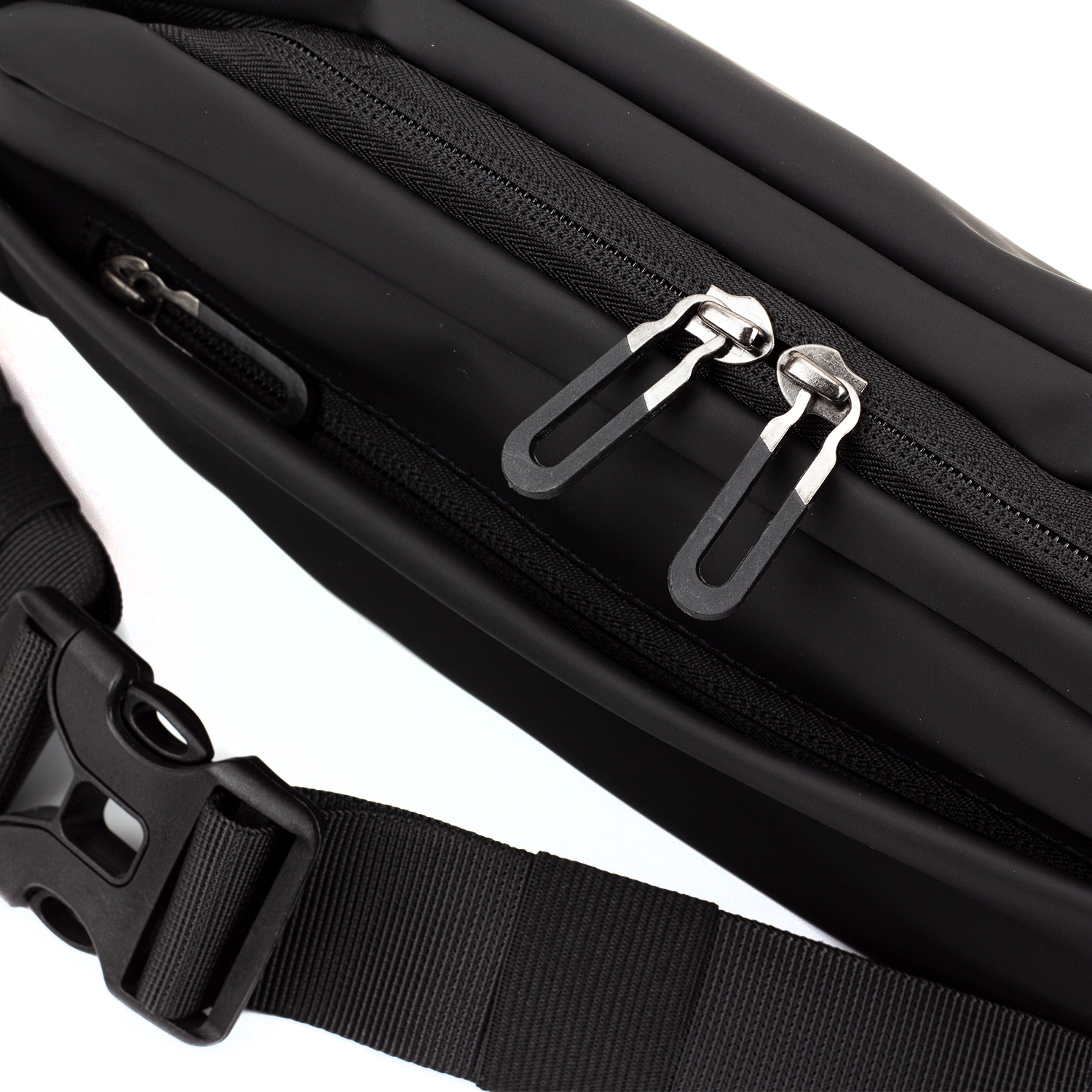 Мужская спортивная сумка бананка JoyArt WX8641BL, черная
