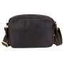 Чоловіча сумка через плече Corze 9504DBR із темно-коричневої натуральної шкіри