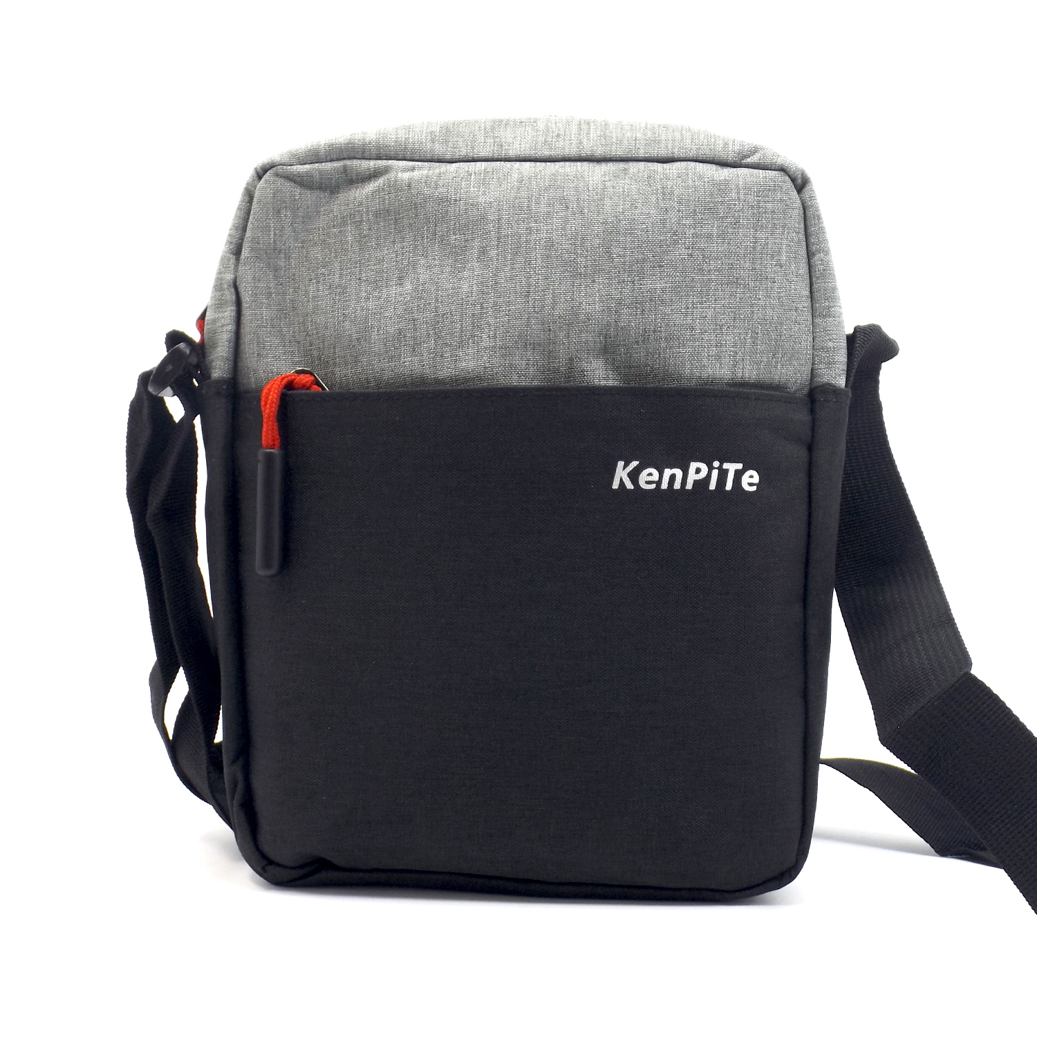 Мужская сумка через плечо KenPite M-001 черная