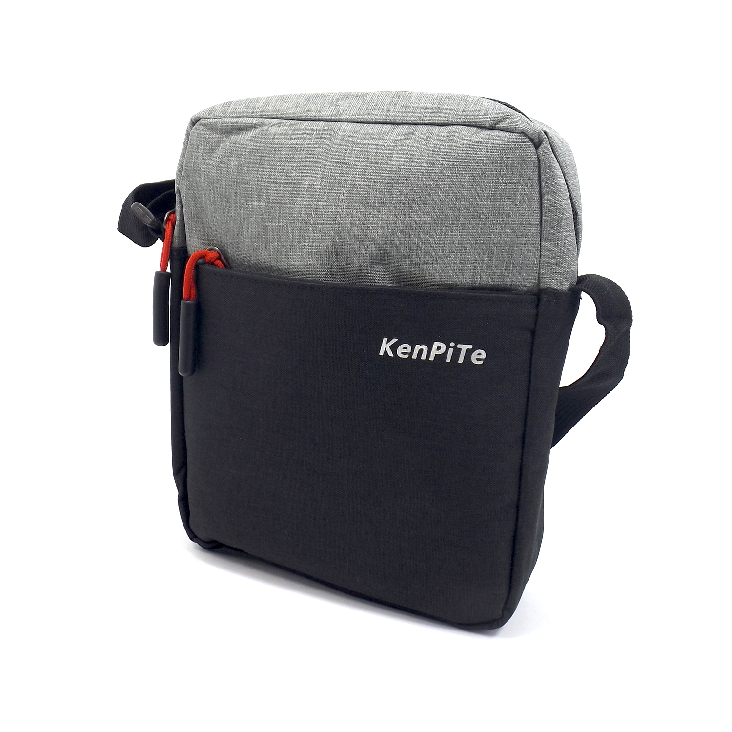 Мужская сумка через плечо KenPite M-001 черная