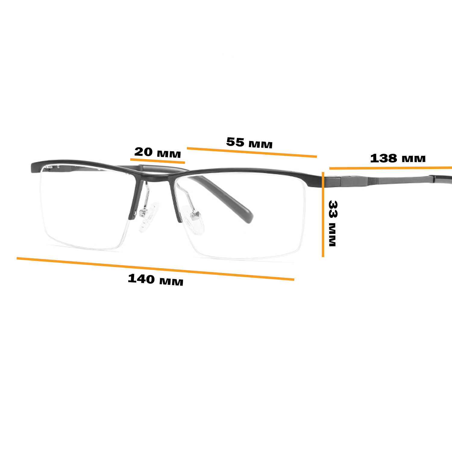 Компьютерные очки Bloomberg Glasses B9007 унисекс,  черные