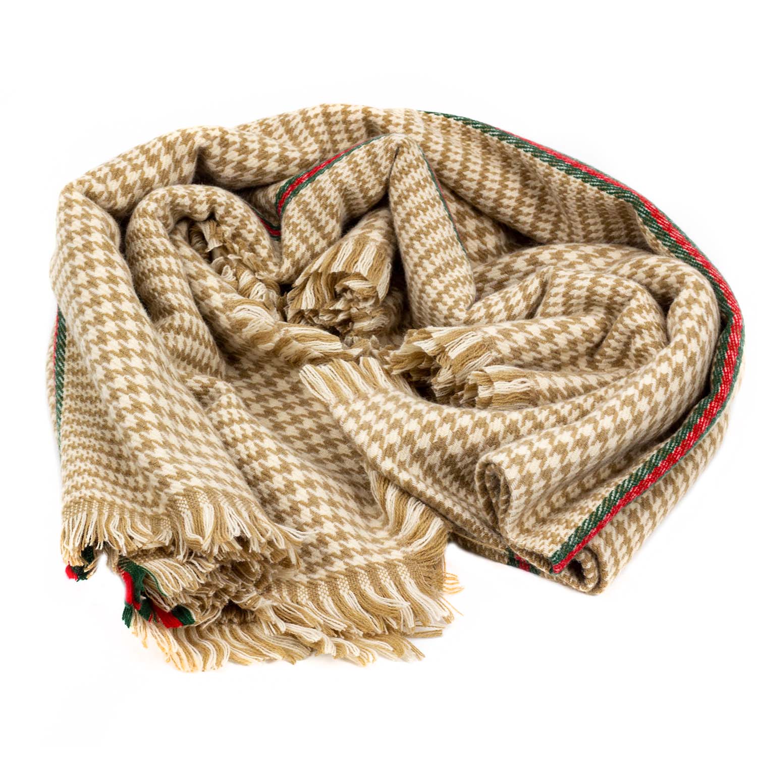 Женский кашемировый палантин LuxWear S184003, Burberry бежевый