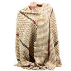 Жіночий кашеміровий палантин LuxWear S184003, бежевий