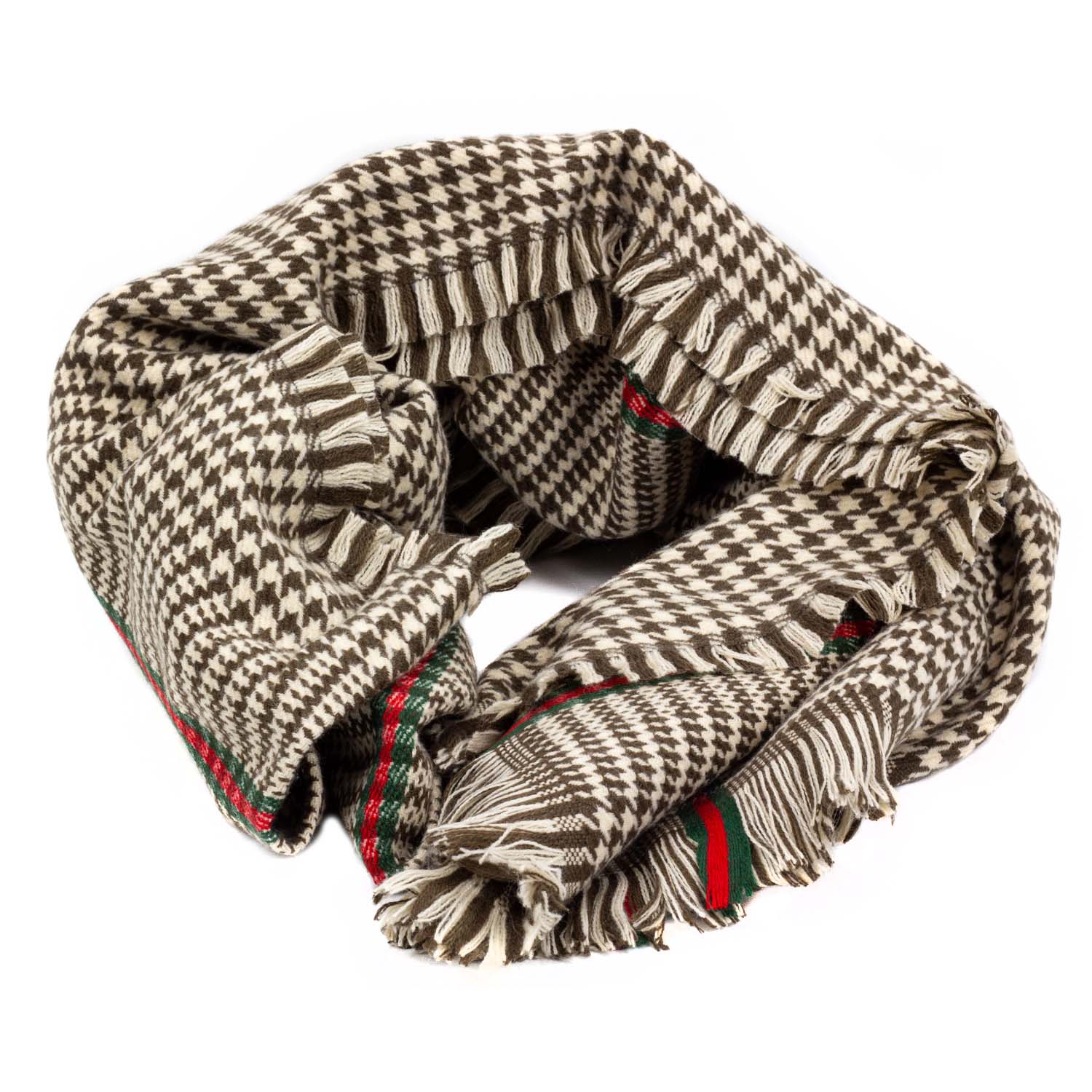 Женский кашемировый палантин LuxWear S184002, Burberry коричневый
