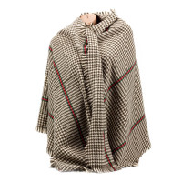 Женский кашемировый палантин LuxWear S184002, коричневый