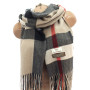 Женский шерстяной шарф Sky Cashmere S176003 Burberry, бежевый