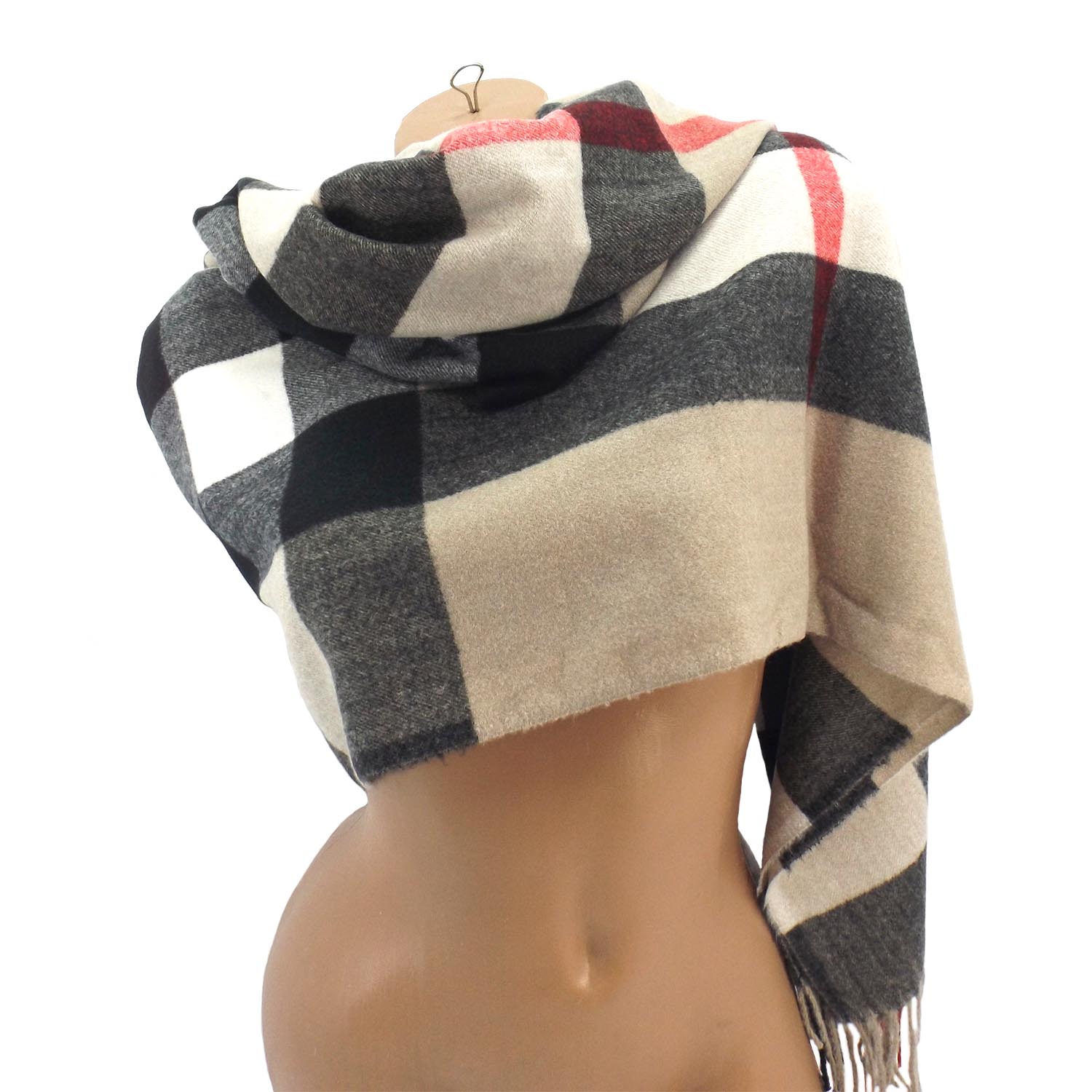 Женский шерстяной шарф Sky Cashmere S176003 Burberry, бежевый