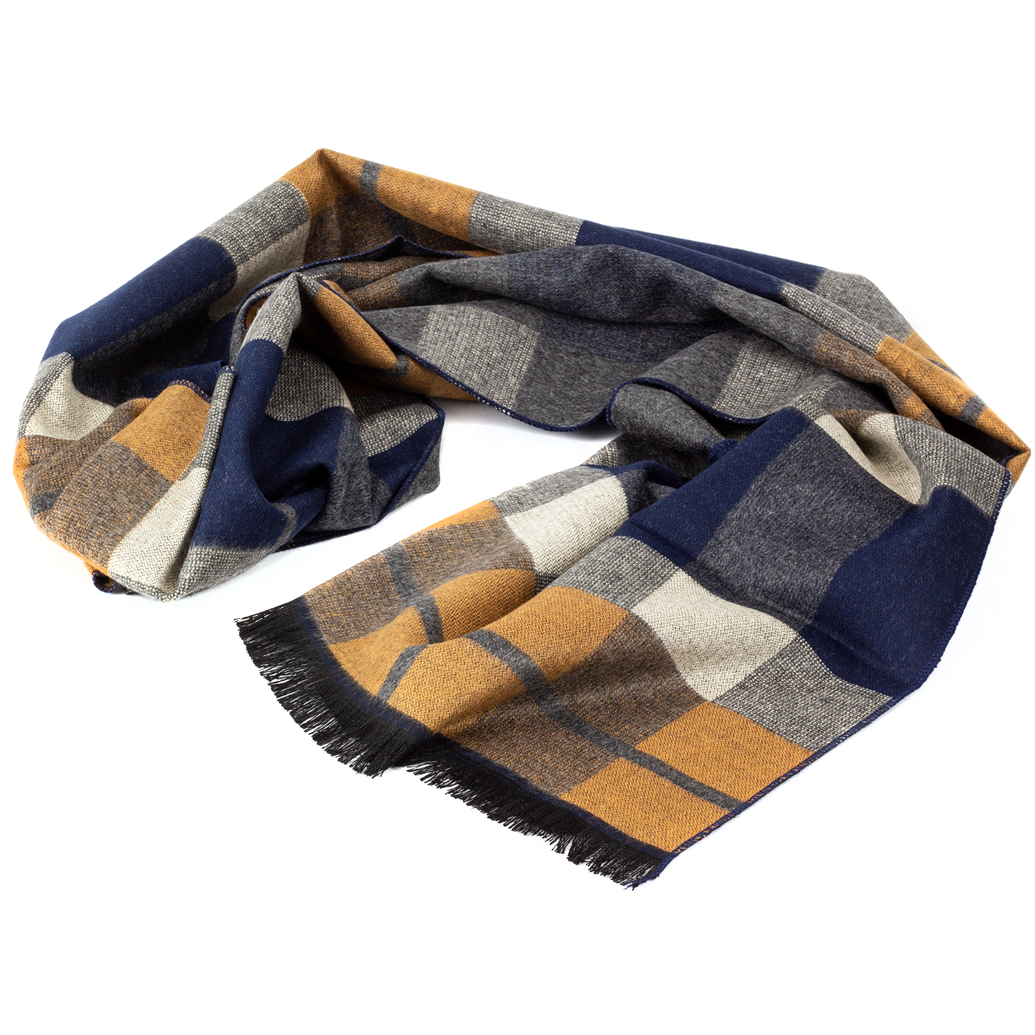 Мужской шарф в клетку LuxWear MS1001 multicolor