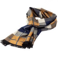 Мужской шарф в клетку LuxWear MS1001 multicolor