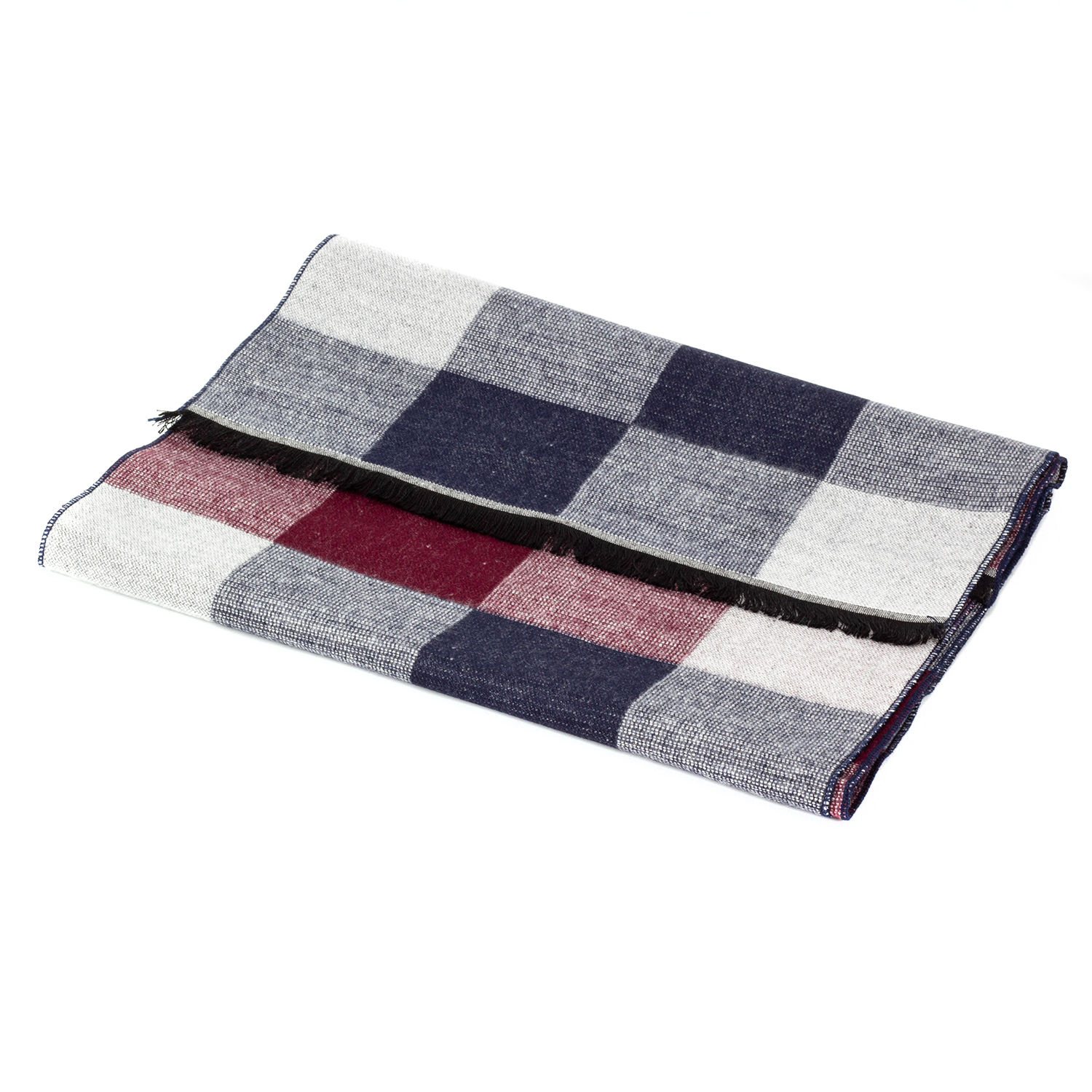 Мужской шарф в клетку LuxWear MS1002 multicolor