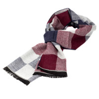 Чоловічий шарф у клітку LuxWear MS1002 multicolor