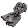 Мужской шарф в клетку LuxWear MS1006 серый