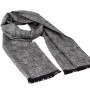 Мужской шарф в клетку LuxWear MS1006 серый