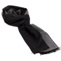 Мужской шарф LuxWear MS2001 черный с серым