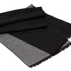 Чоловічий шарф  LuxWear MS2001 чорний з сірим