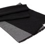 Мужской шарф LuxWear MS2001 черный с серым