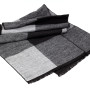 Мужской шарф в клетку LuxWear MS2011 черный с серым