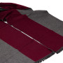 Чоловічий шарф LuxWear MS1008 сірий з червоним