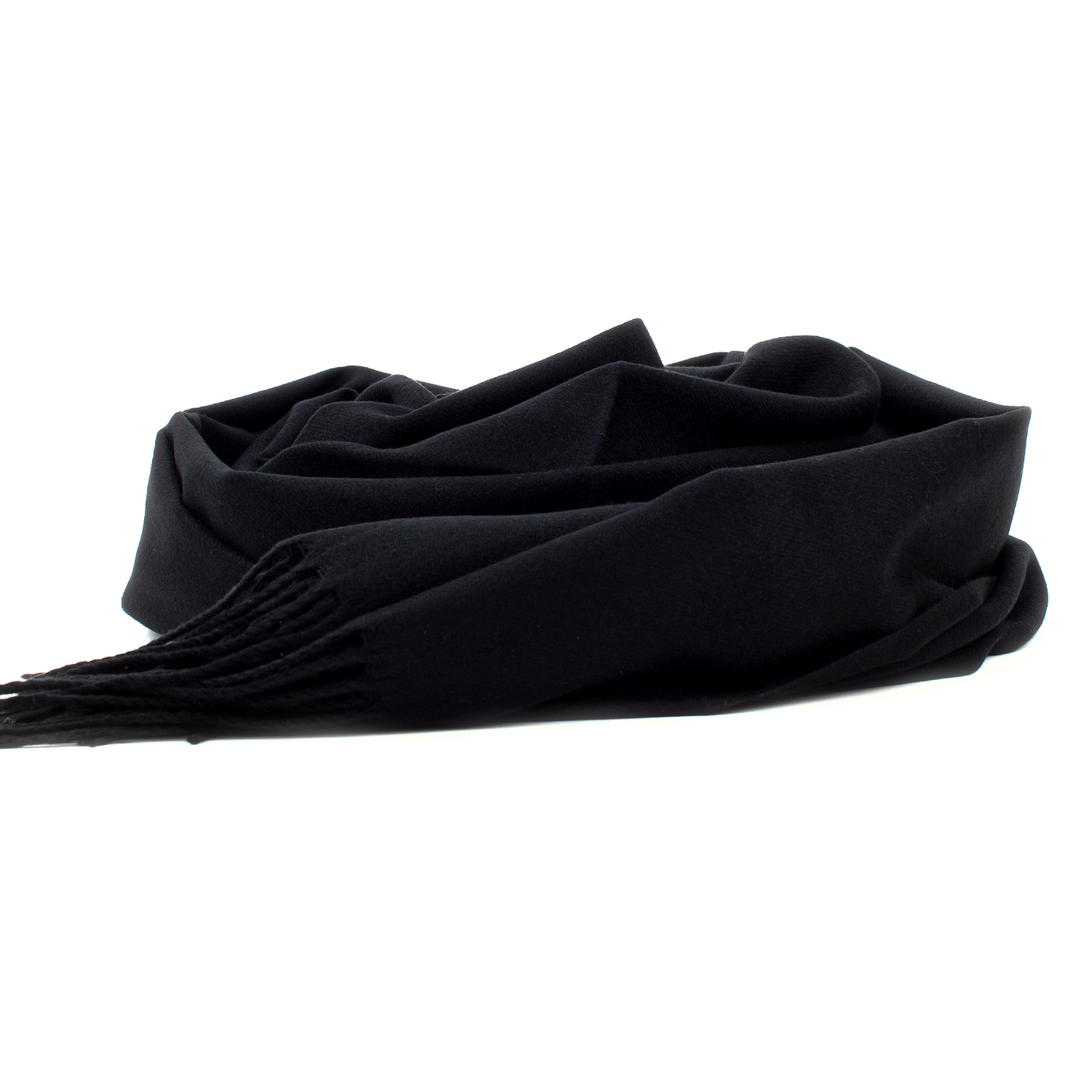 Женский кашемировый шарф LuxWear S47015 Черный