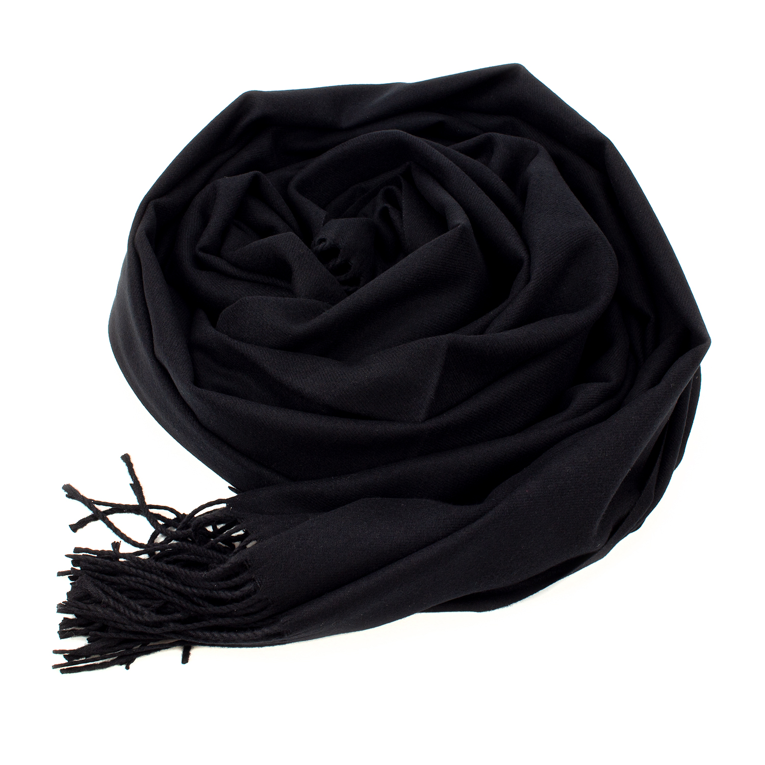 Женский кашемировый шарф LuxWear S47015 Черный