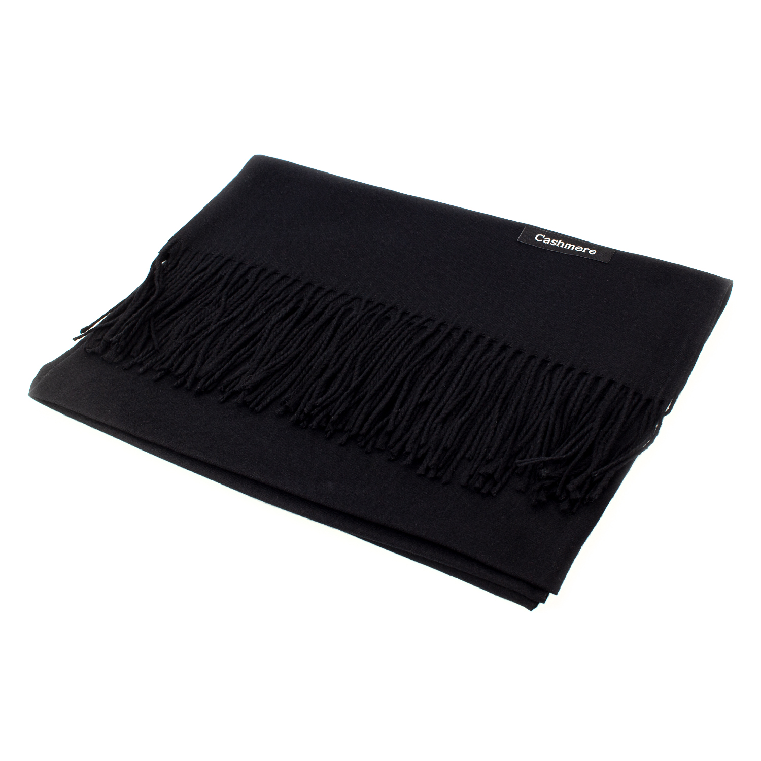 Женский кашемировый шарф LuxWear S47015 Черный
