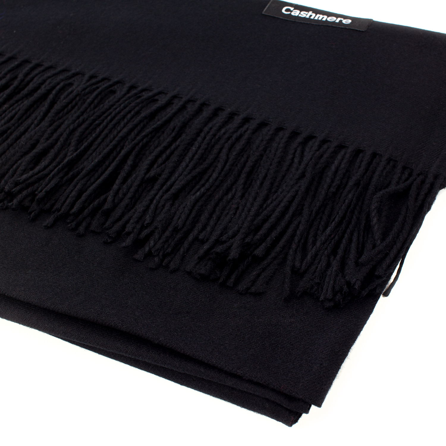 Женский кашемировый шарф LuxWear S47015 Черный