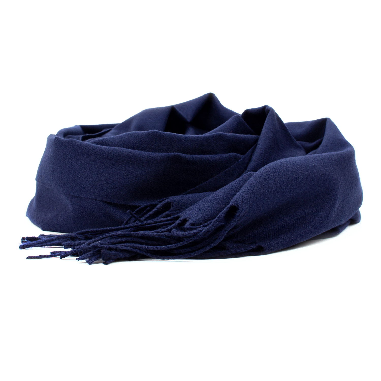 Женский кашемировый шарф LuxWear S47006 Темно-синий