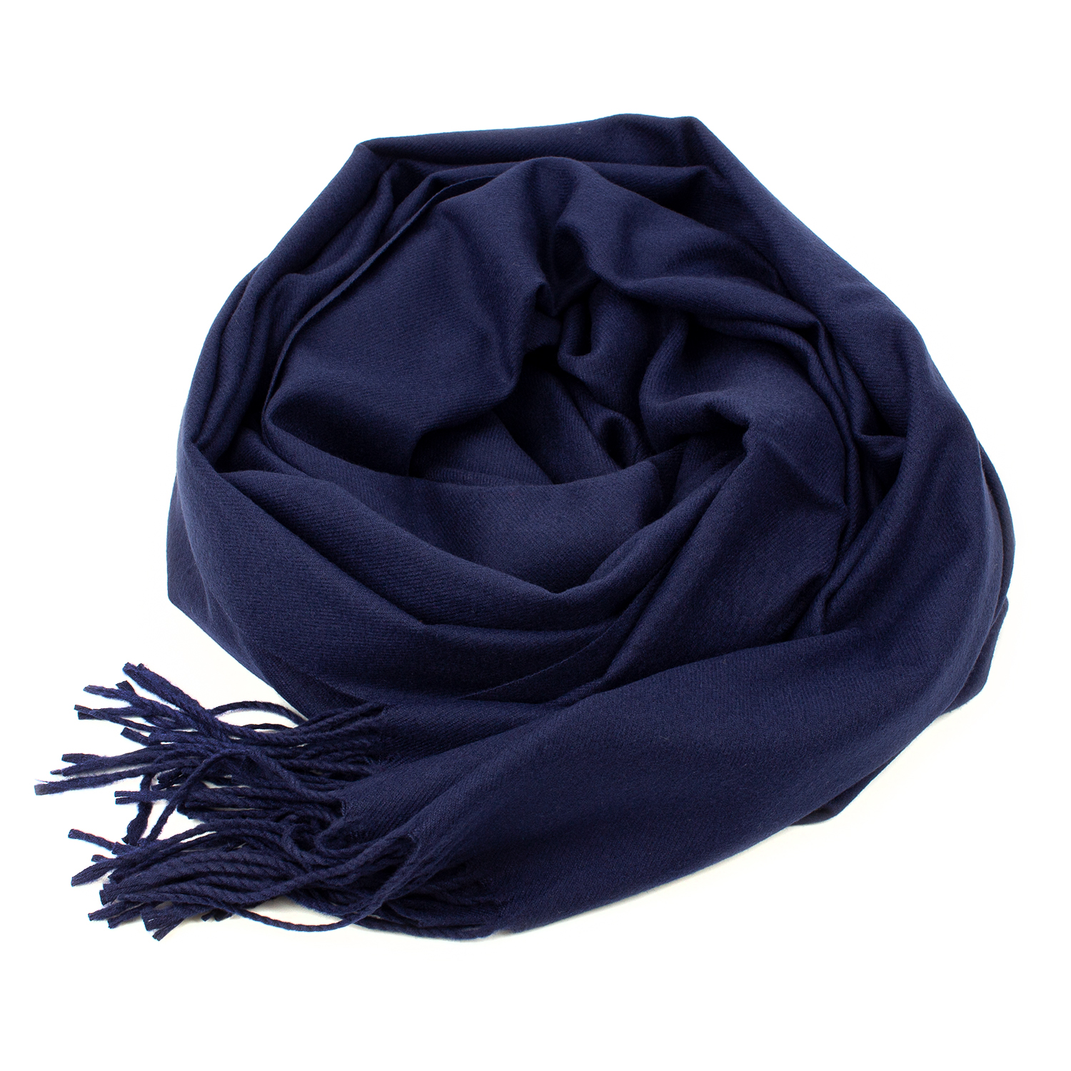 Женский кашемировый шарф LuxWear S47006 Темно-синий