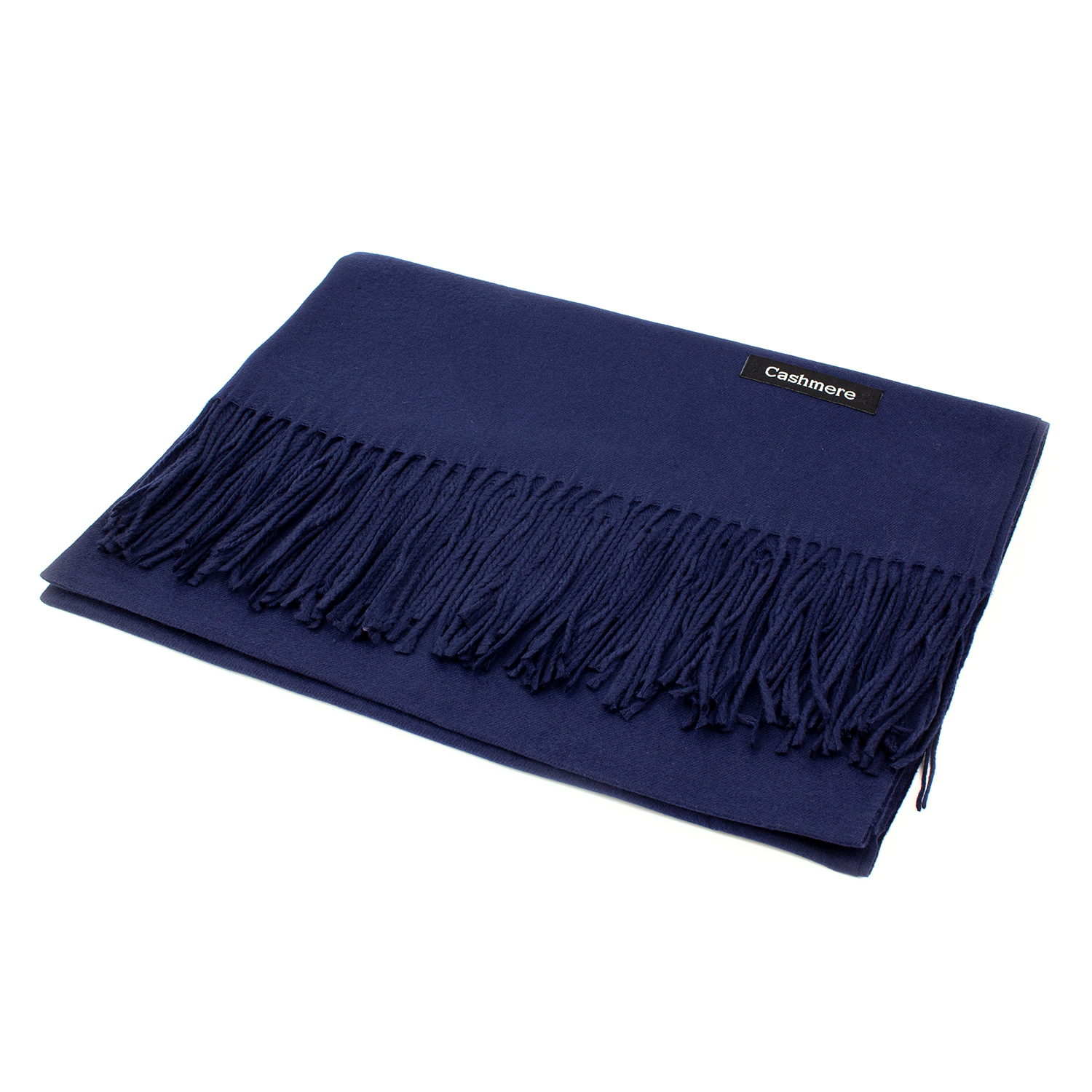 Женский кашемировый шарф LuxWear S47006 Темно-синий