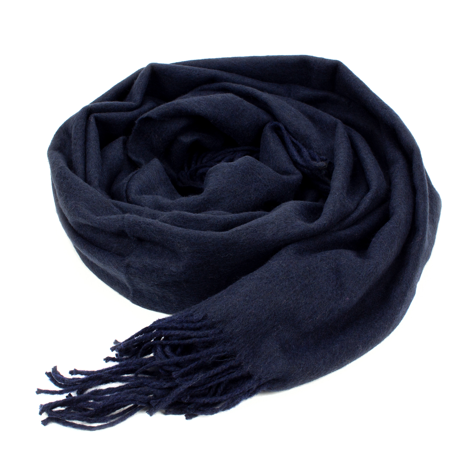 Женский кашемировый шарф LuxWear S128015 Темно-синий