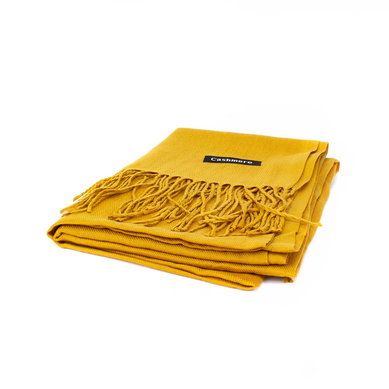 Женский кашемировый шарф Cashmere S92014 Горчичный