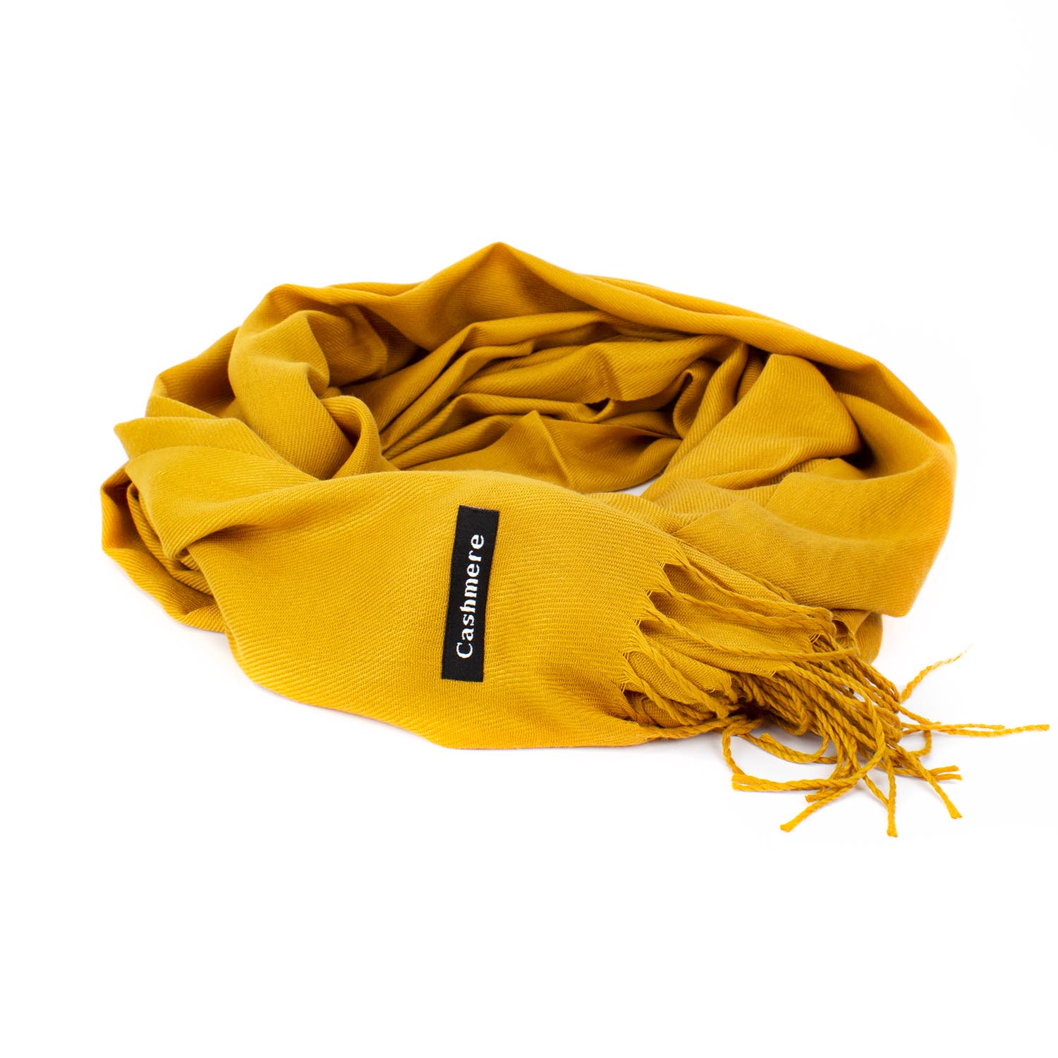 Женский кашемировый шарф Cashmere S92014 Горчичный