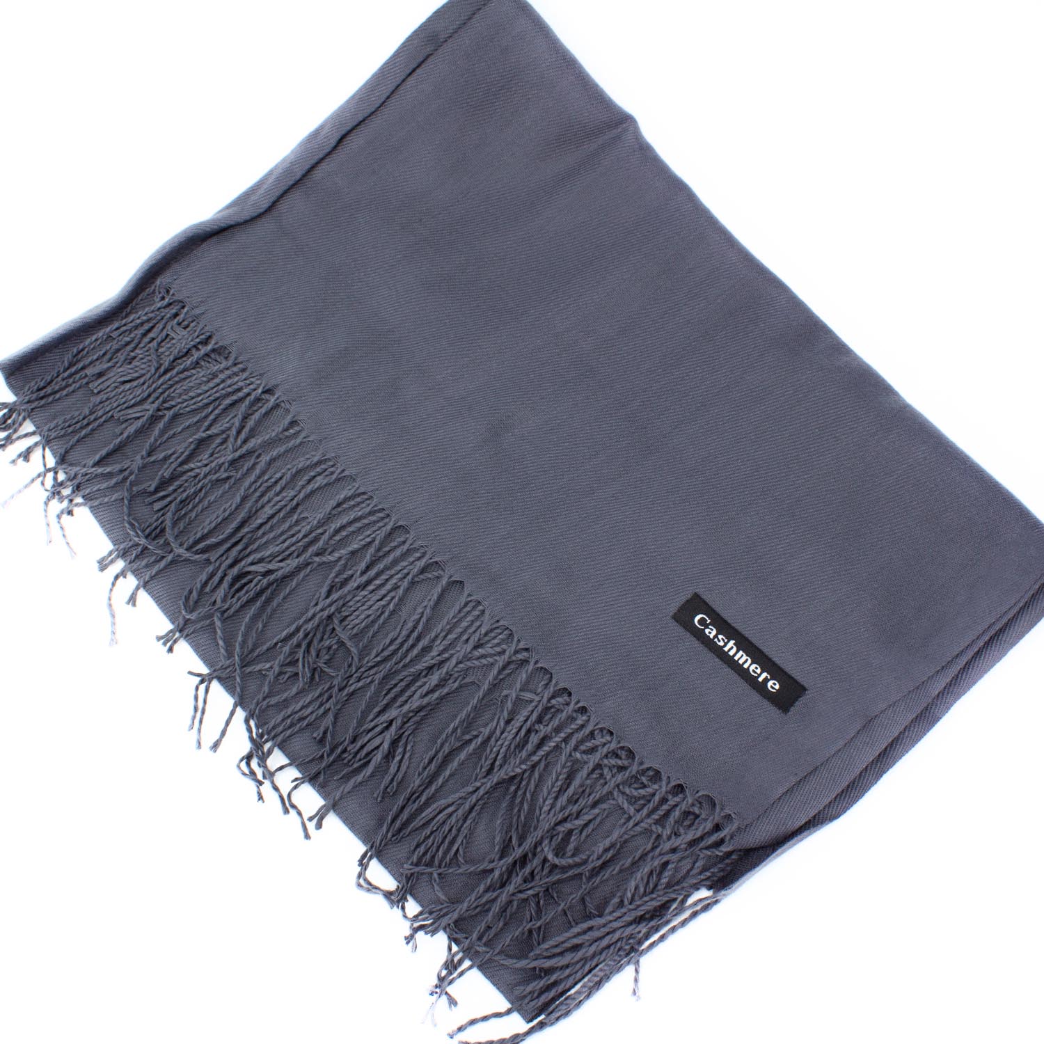 УЦІНКА! Жіночий кашеміровий шарф Cashmere DEF-S92008 темно-сірий