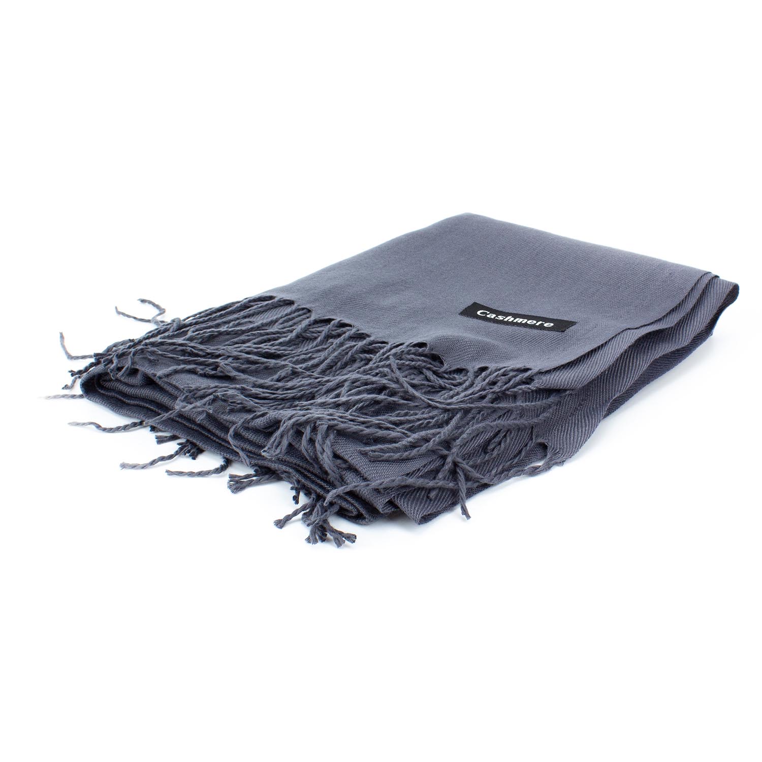 УЦІНКА! Жіночий кашеміровий шарф Cashmere DEF-S92008 темно-сірий