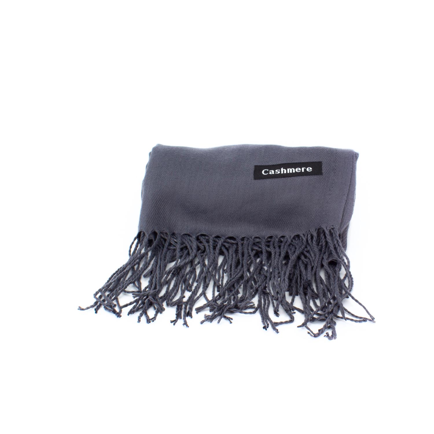 Жіночий кашеміровий шарф Cashmere S92008 темно-сірий