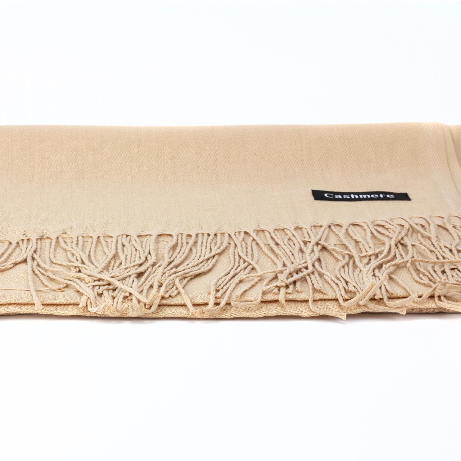Жіночий кашеміровий шарф Cashmere S92003, світлий верблюд