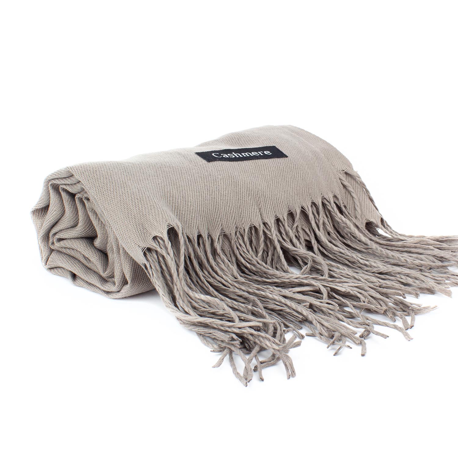 УЦІНКА! Жіночий кашеміровий шарф Cashmere DEF-S92005, світло-коричневий