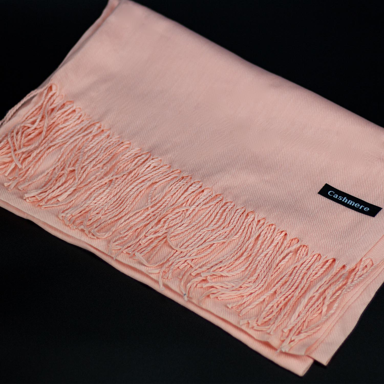 Женский кашемировый шарф Cashmere S92011, персиковый